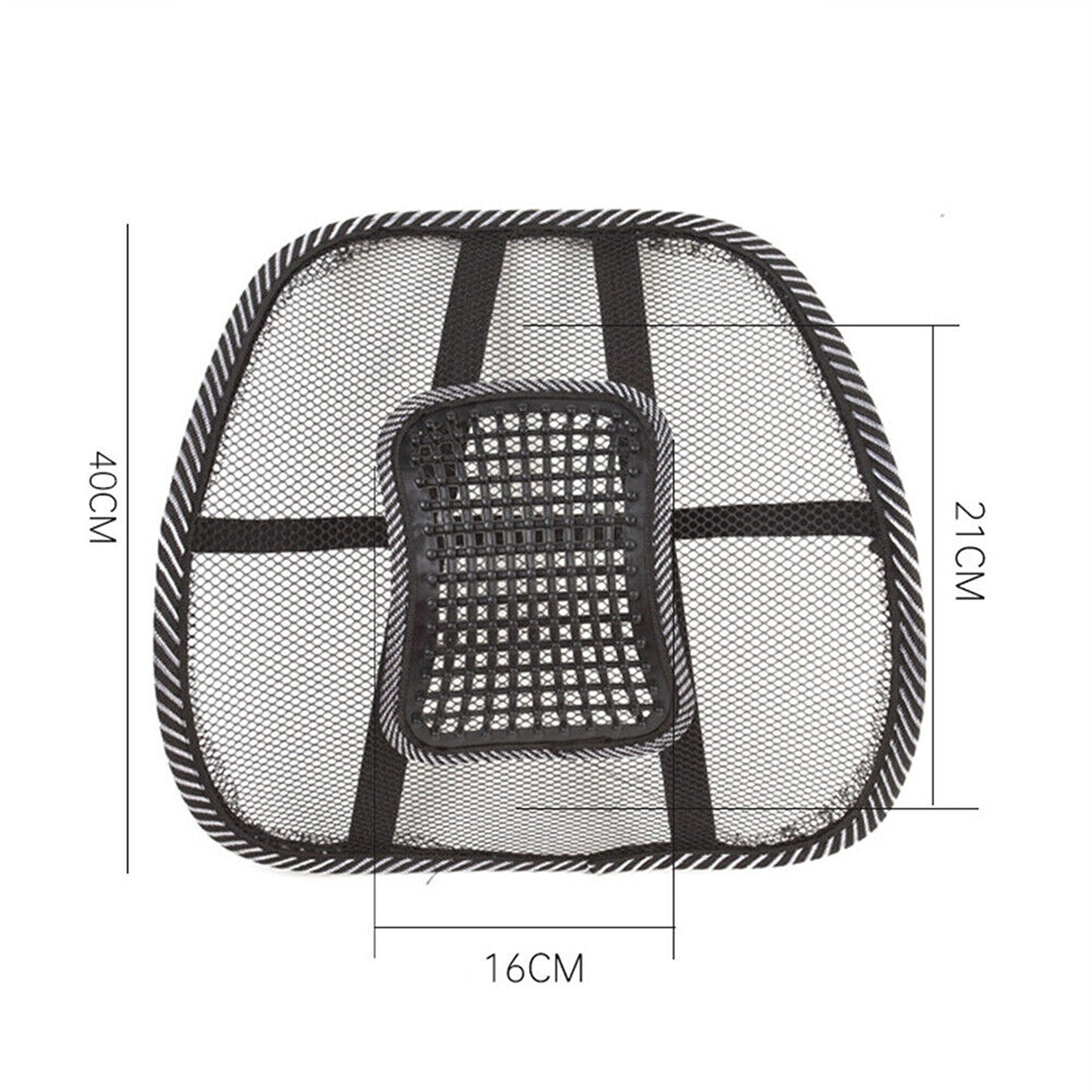 2pcs Mesh Lumbar Support Back Rest for Office Chairs and Car Seats