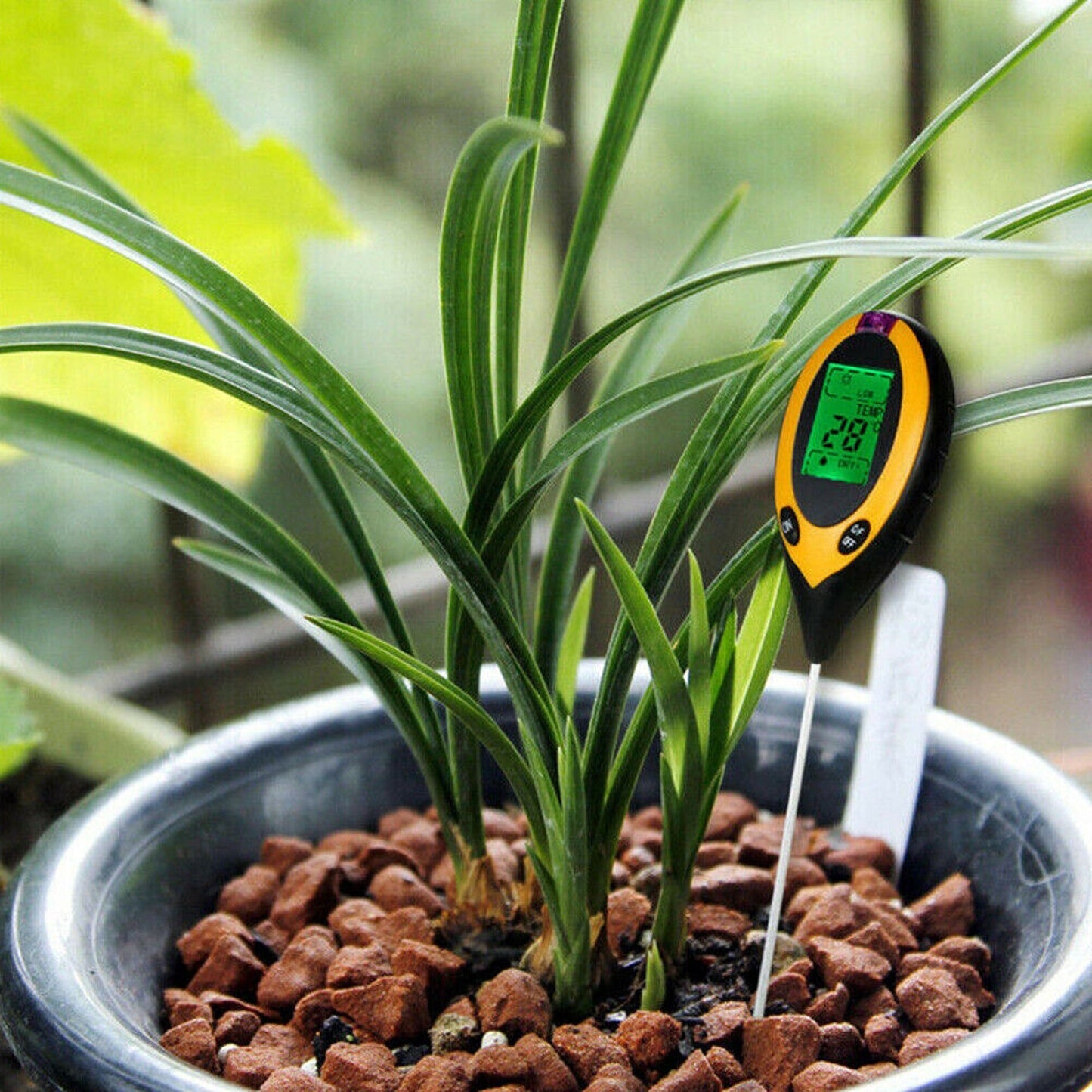 4-in-1 Soil PH Tester Moisture Sunlight and Light Test Meter for Garden