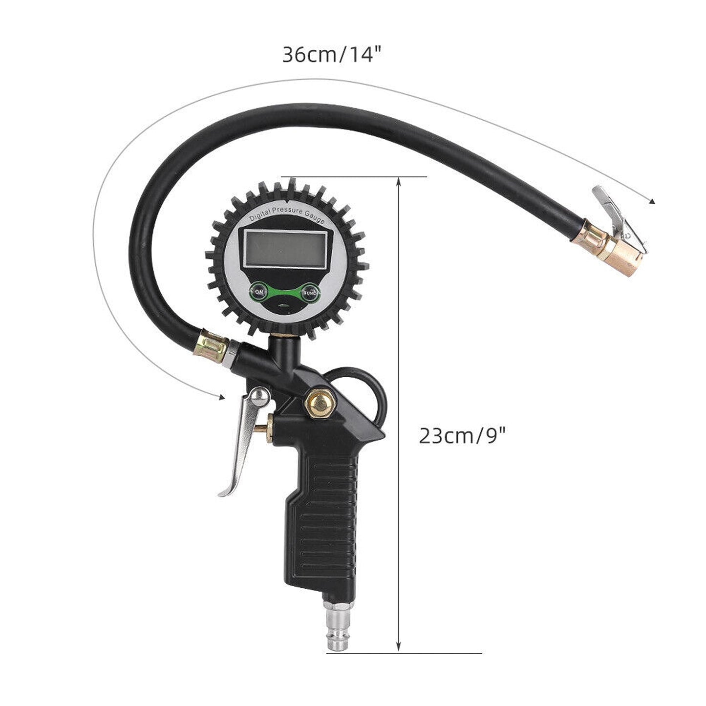 Digital Tyre Pressure Gauge with Air Inflator for Trucks and Cars
