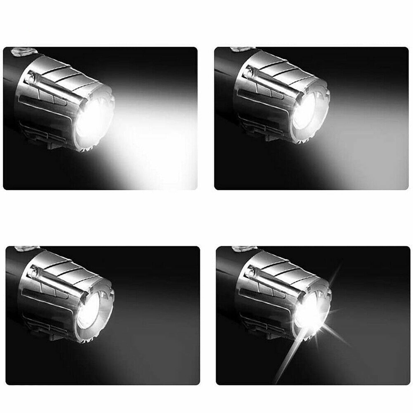 USB Rechargeable LED Bicycle Headlight Waterproof Cycle Front and Rear Light