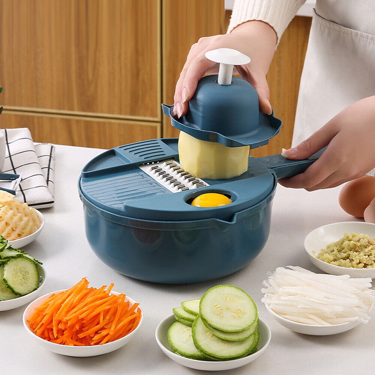 12 in 1 Multifunctional Vegetable Slicer and Chopper for Kitchen