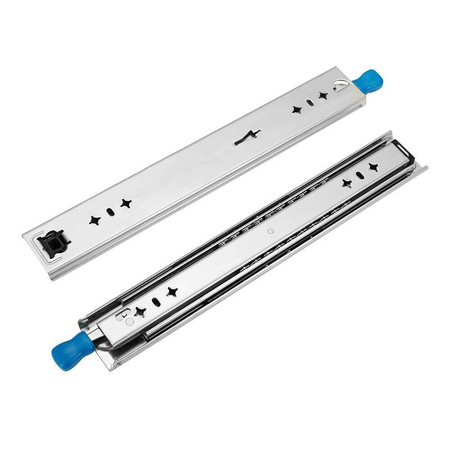 2x Heavy Duty Locking Drawer Slides Runners Trailer 500-2000mm Draw Slide