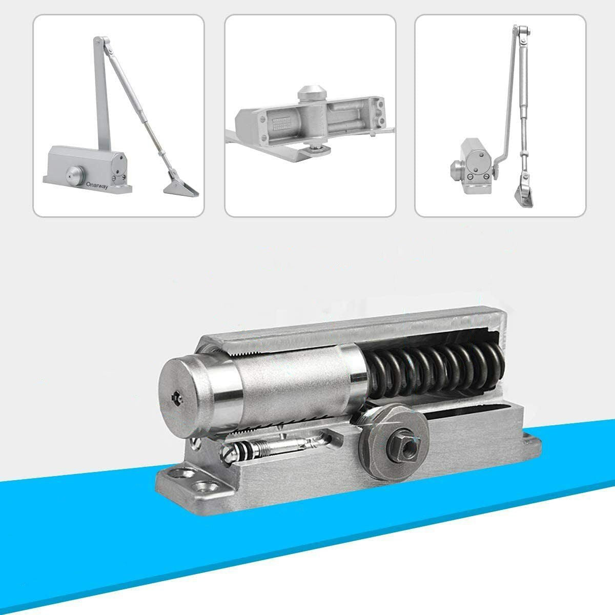 Automatic Hydraulic Door Closer with Soft Close and Fire Rating