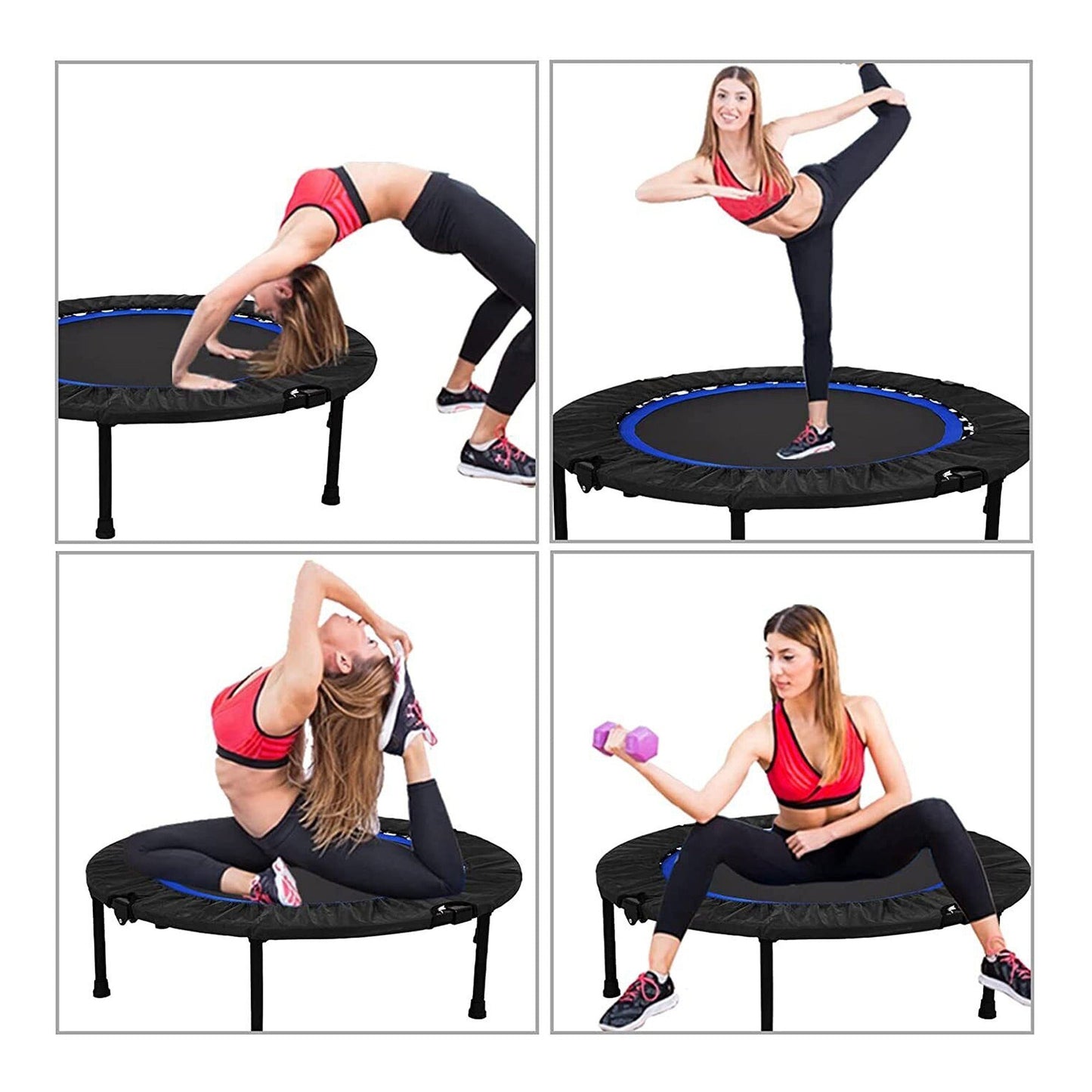 Indoor Mini Trampoline for Home Gym Cardio and Fitness Training