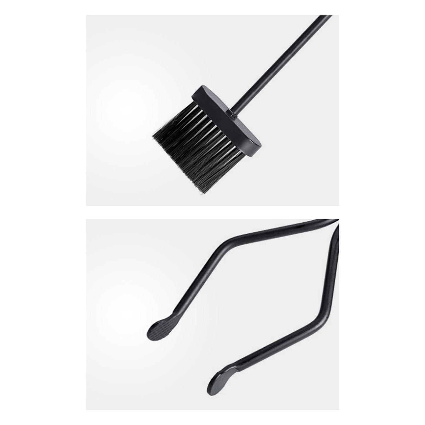 5 Pieces Fireplace Tools Set Includes Poker Brush Shovel Stand Tongs