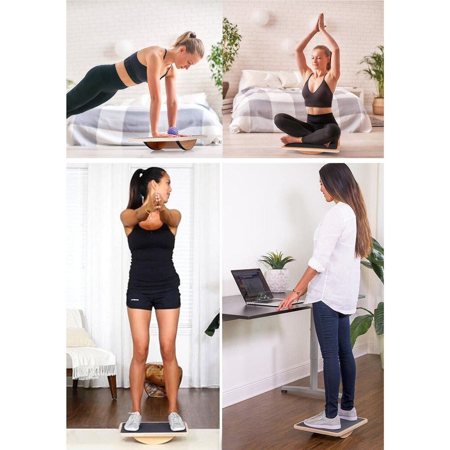 Anti-Slip Rocker Board for Standing Desks and Balance Exercises