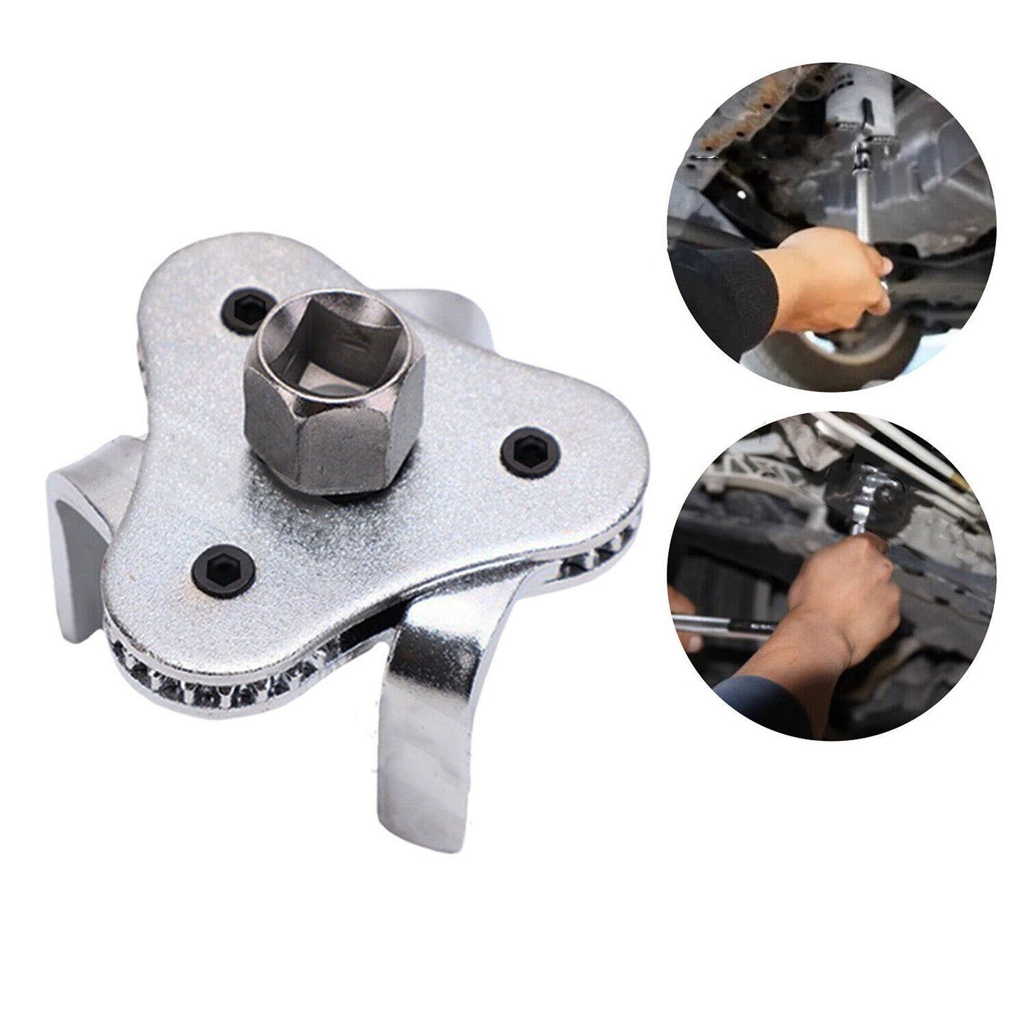 3-Jaw Engine Oil Filter Wrench Heavy Duty Tool for Construction