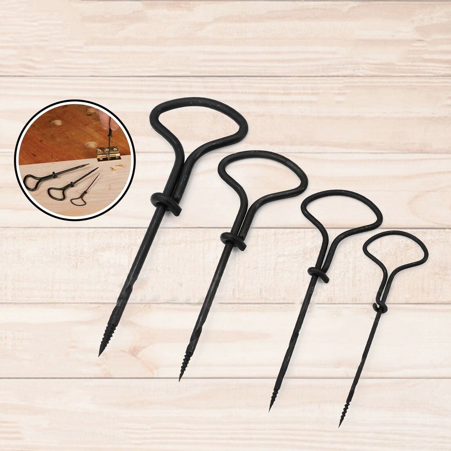 4pcs Woodworking Twist Gimlet Set for Carpenter Bradawl Awl Tool