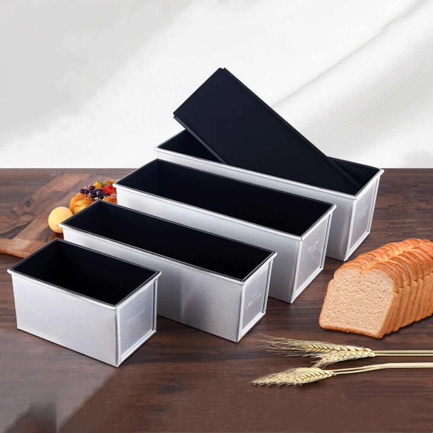 Loaf Bread Baking Mould with Lid Non Stick Toast Box