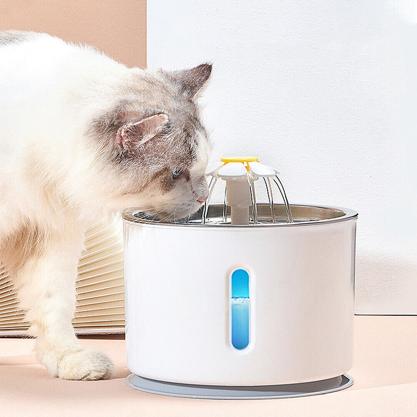 Electric Pet Drinking Fountain with LED USB Automatic Water Dispenser