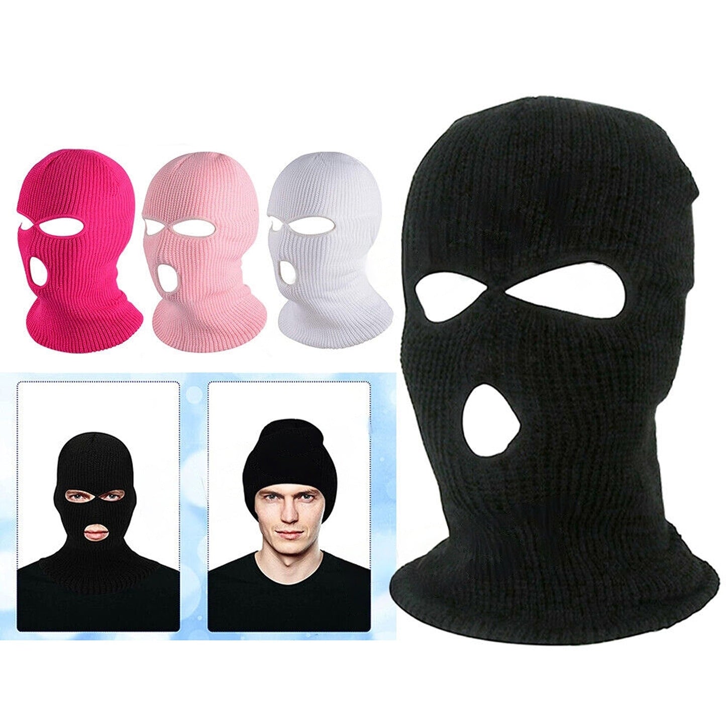 Tactical Windproof Ski Mask Fishing Neck Warmer Face Balaclava