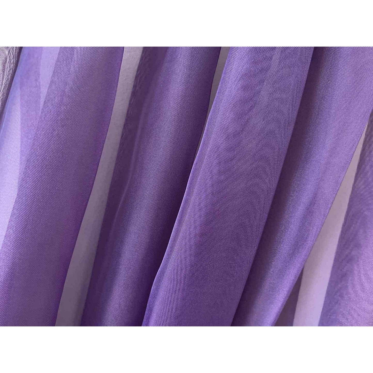 Organza Voile Sheer Curtain with Rod Pocket for Window Draping