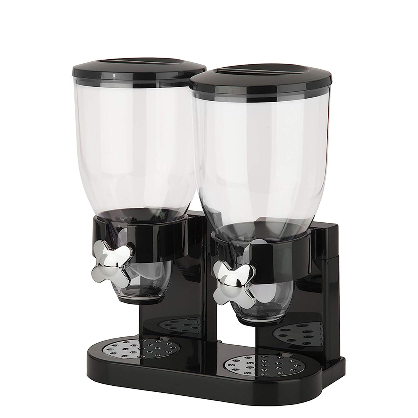 Convenient Double Cereal Dispenser for Dry Foods Storage Containers