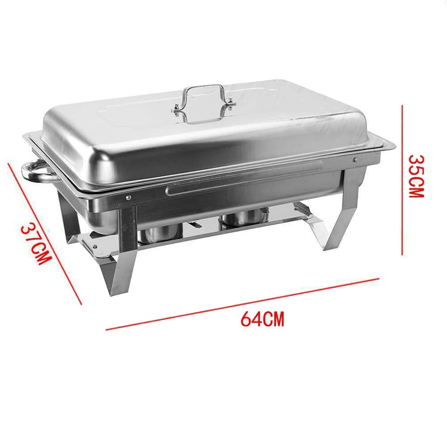 Stainless Steel Buffet Warmer with Bain Marie Chafing Dish Set for Food Heating