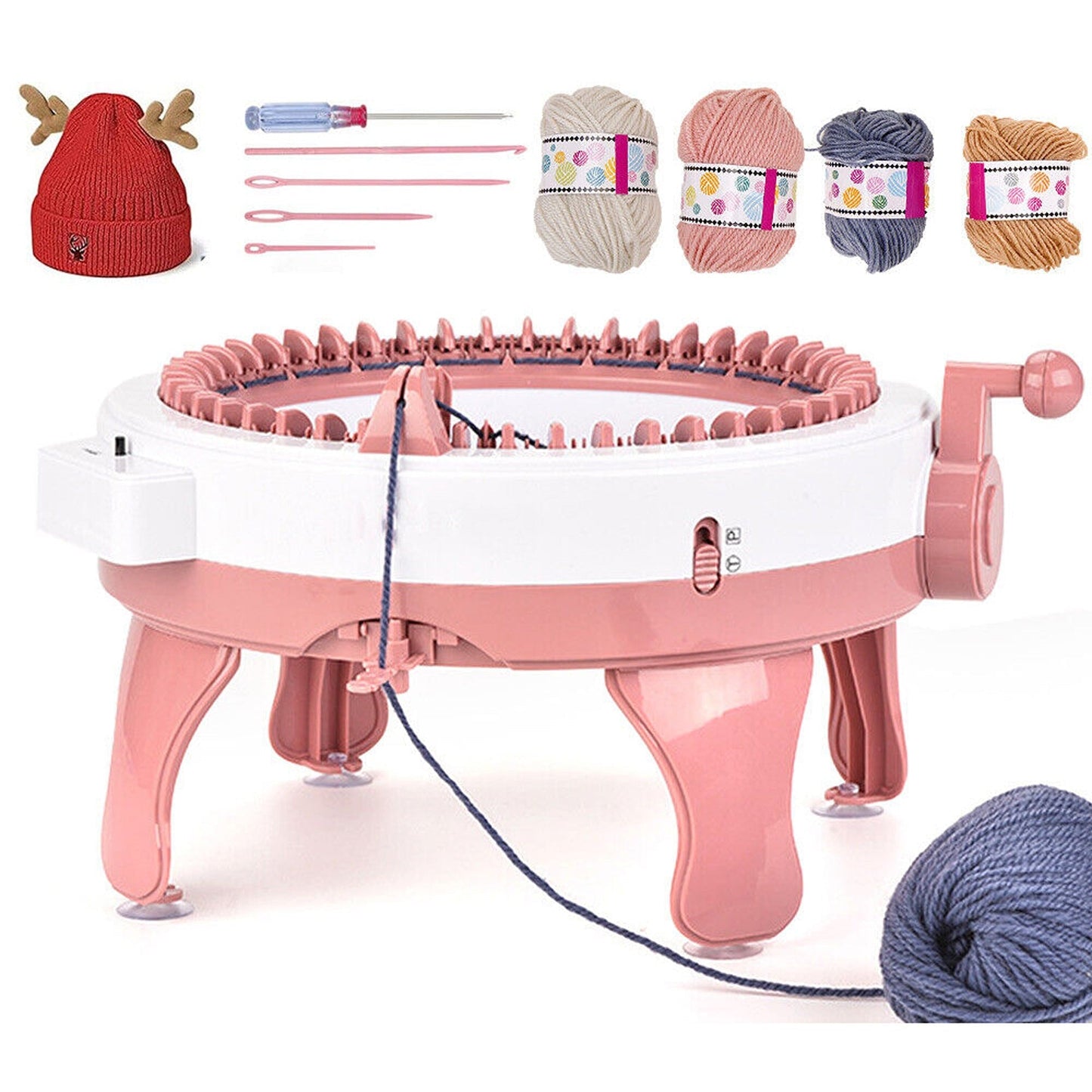 DIY Hand Knitting Sewing Machine with Accessories for Craft Projects