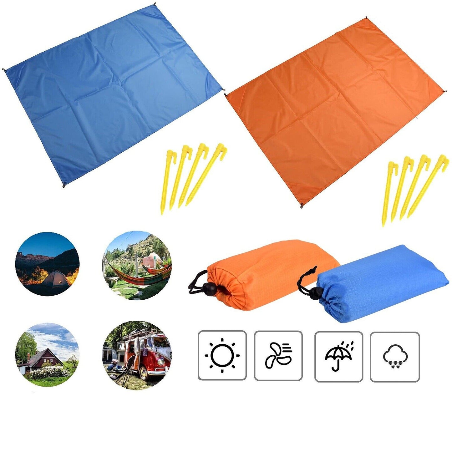 Magic Sand-Free Beach Mat Blanket for Outdoor Use