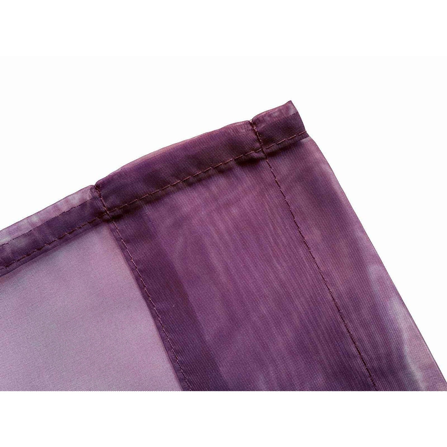 Organza Voile Sheer Curtain with Rod Pocket for Window Draping