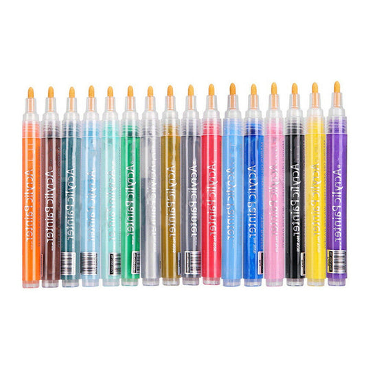 24pcs Stone Glass Rock Acrylic Paint Pens Colour Set for Rock Painting