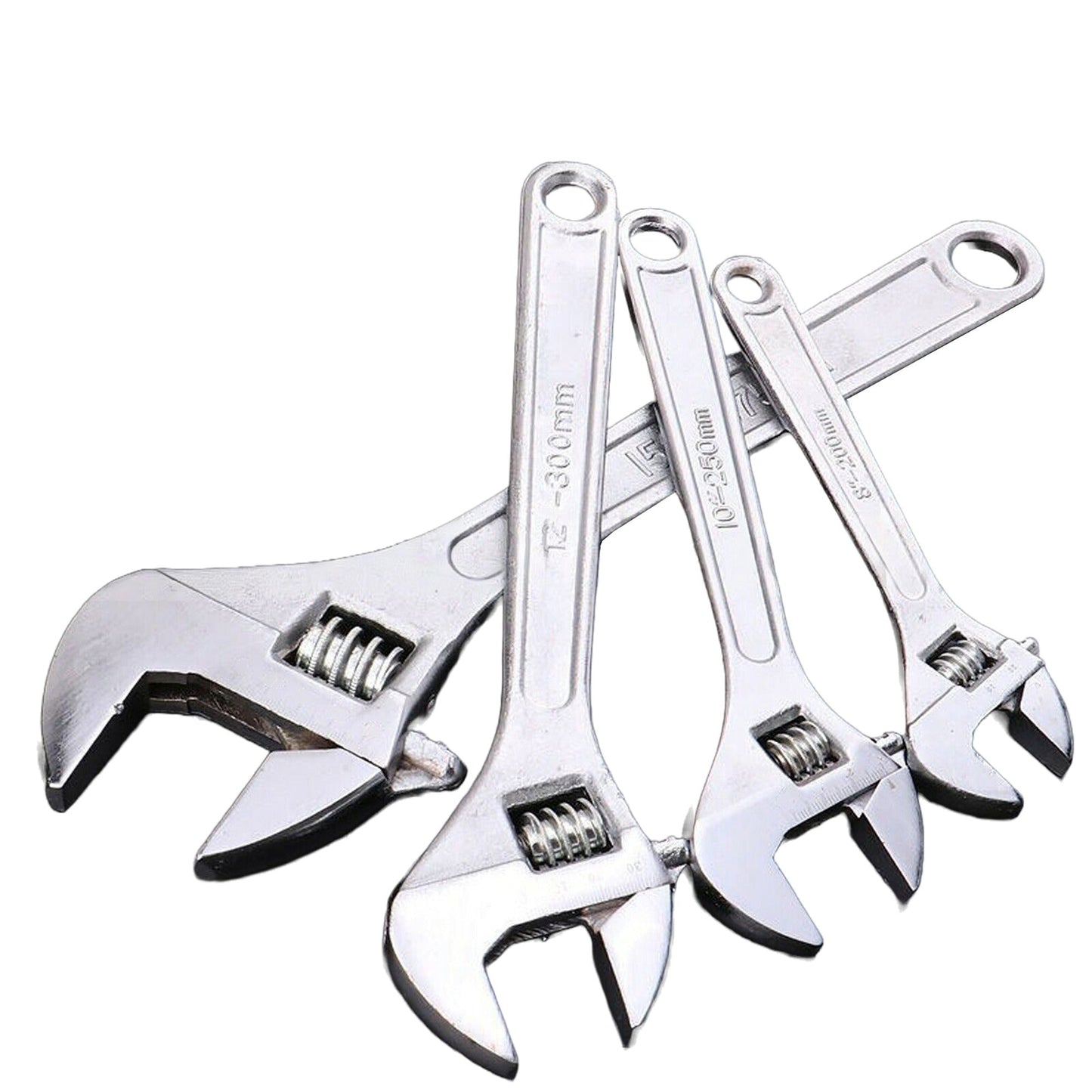 4pcs Wide Open Jaw Forged Steel Adjustable Wrench Shifter