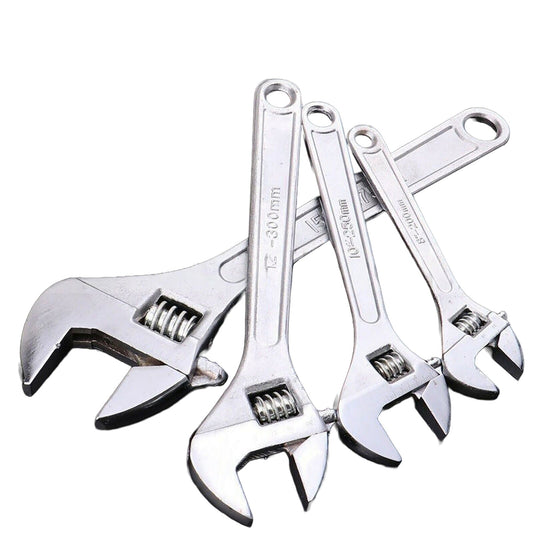 4pcs Wide Open Jaw Forged Steel Adjustable Wrench Shifter