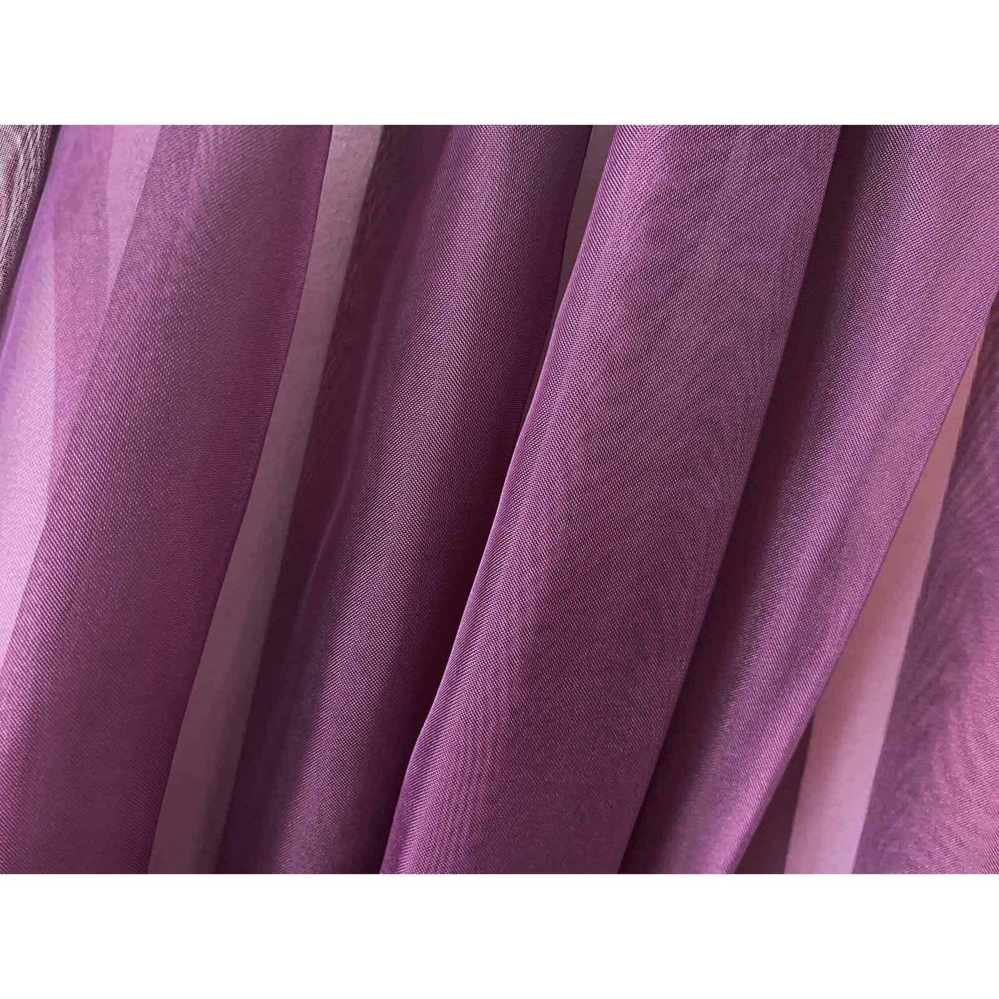 Organza Voile Sheer Curtain with Rod Pocket for Window Draping