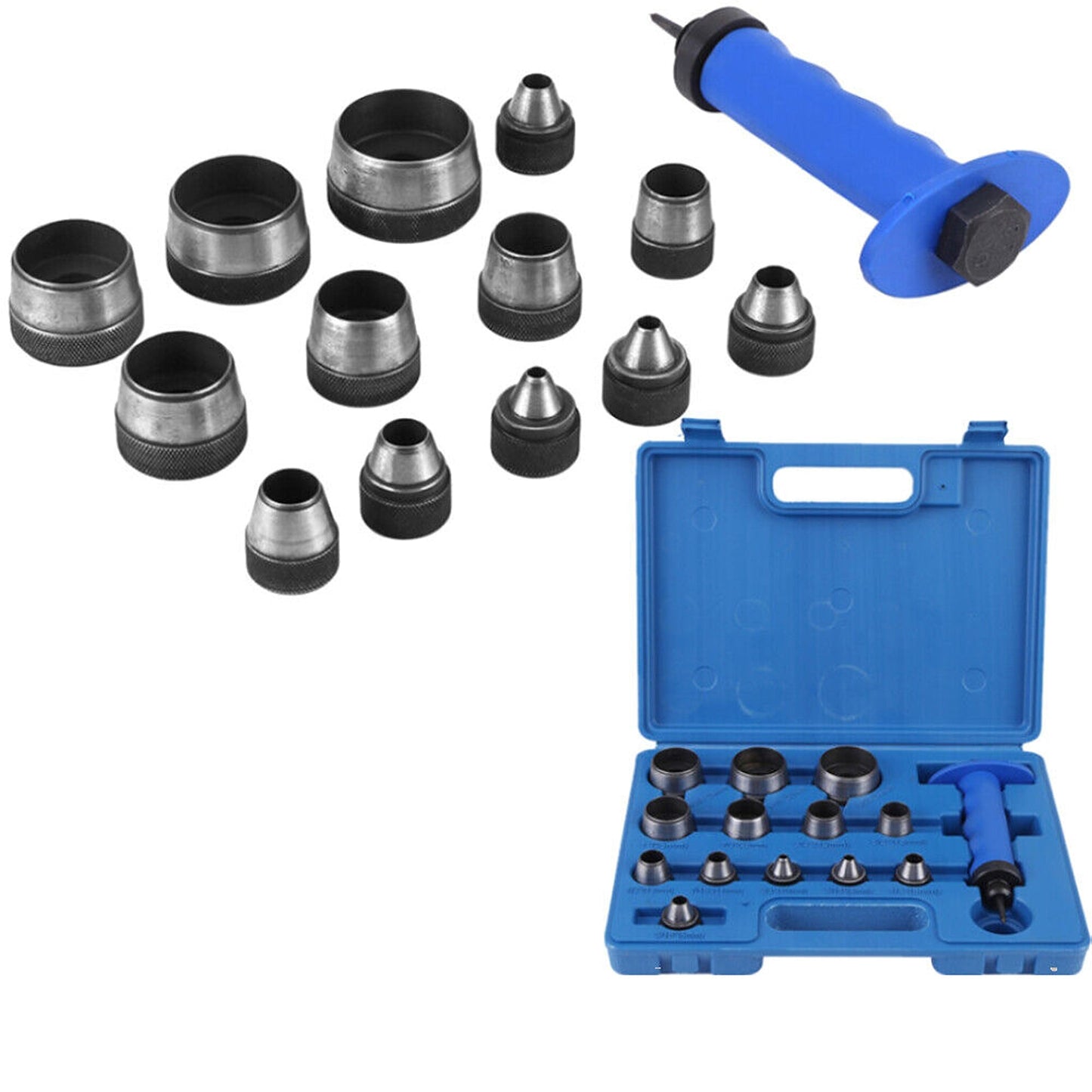 13pcs Hollow Punch Set for Leather Gasket and Paper Crafting