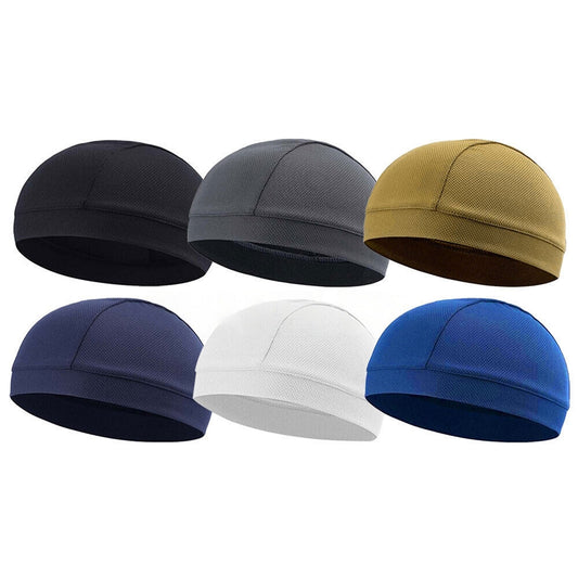 2pcs Lightweight Skull Cap Helmet Liner for Sports Breathable Beanies