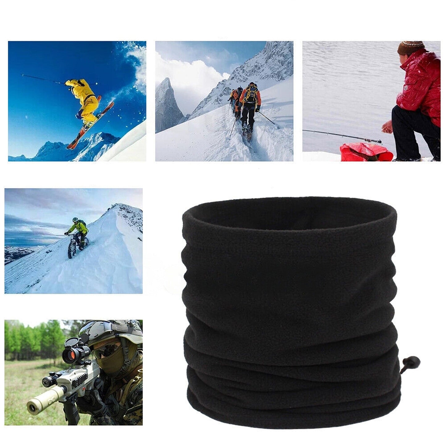 Motorbike Cycle Windproof Neck Warmer Multifunctional Scarf Bib