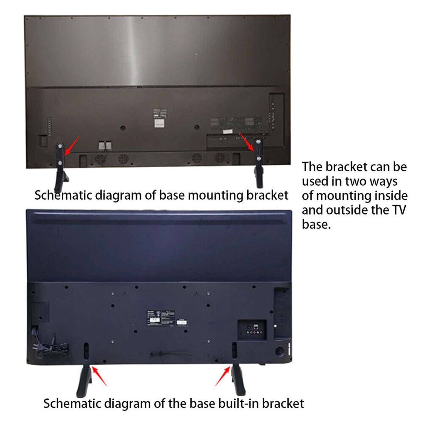 Universal Desktop TV Stand with Screws LCD Screen Pedestal