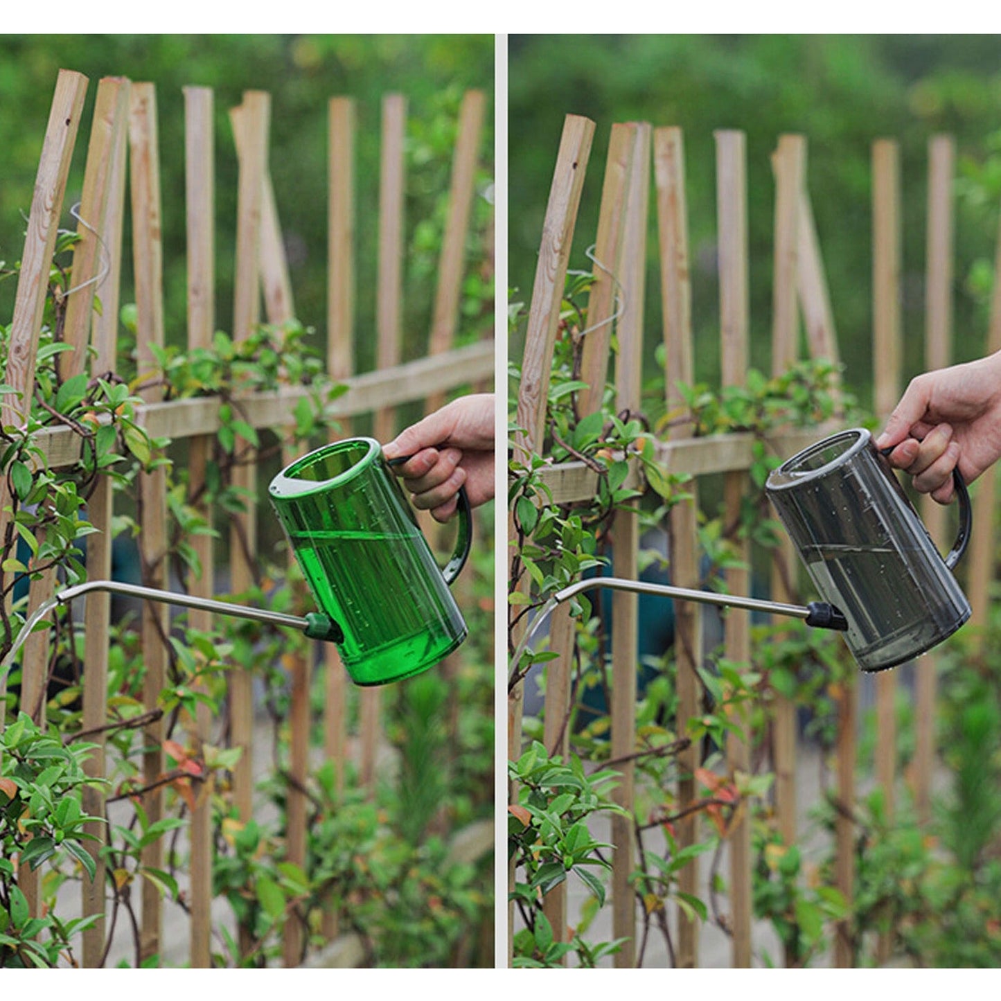 1L Indoor Outdoor Long Spout Watering Can Steel Plastic