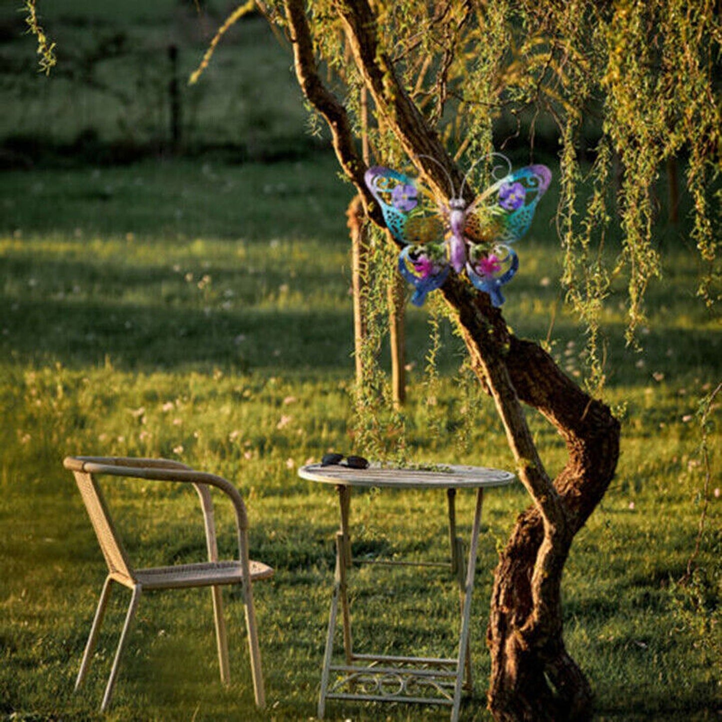 3D Butterfly Iron Wall Art Outdoor Garden Hanging Ornaments