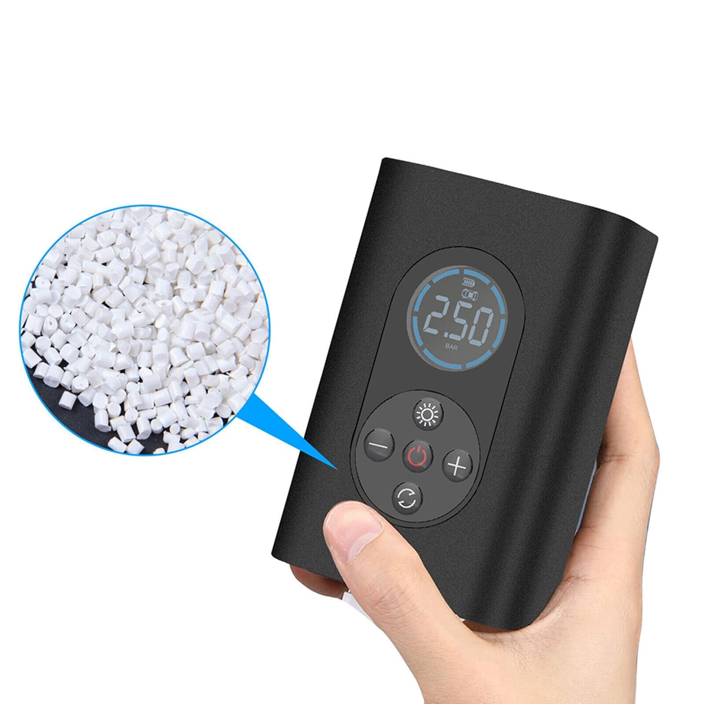 Portable Electric Tire Inflator Cordless Car Tyre Air Pump with USB