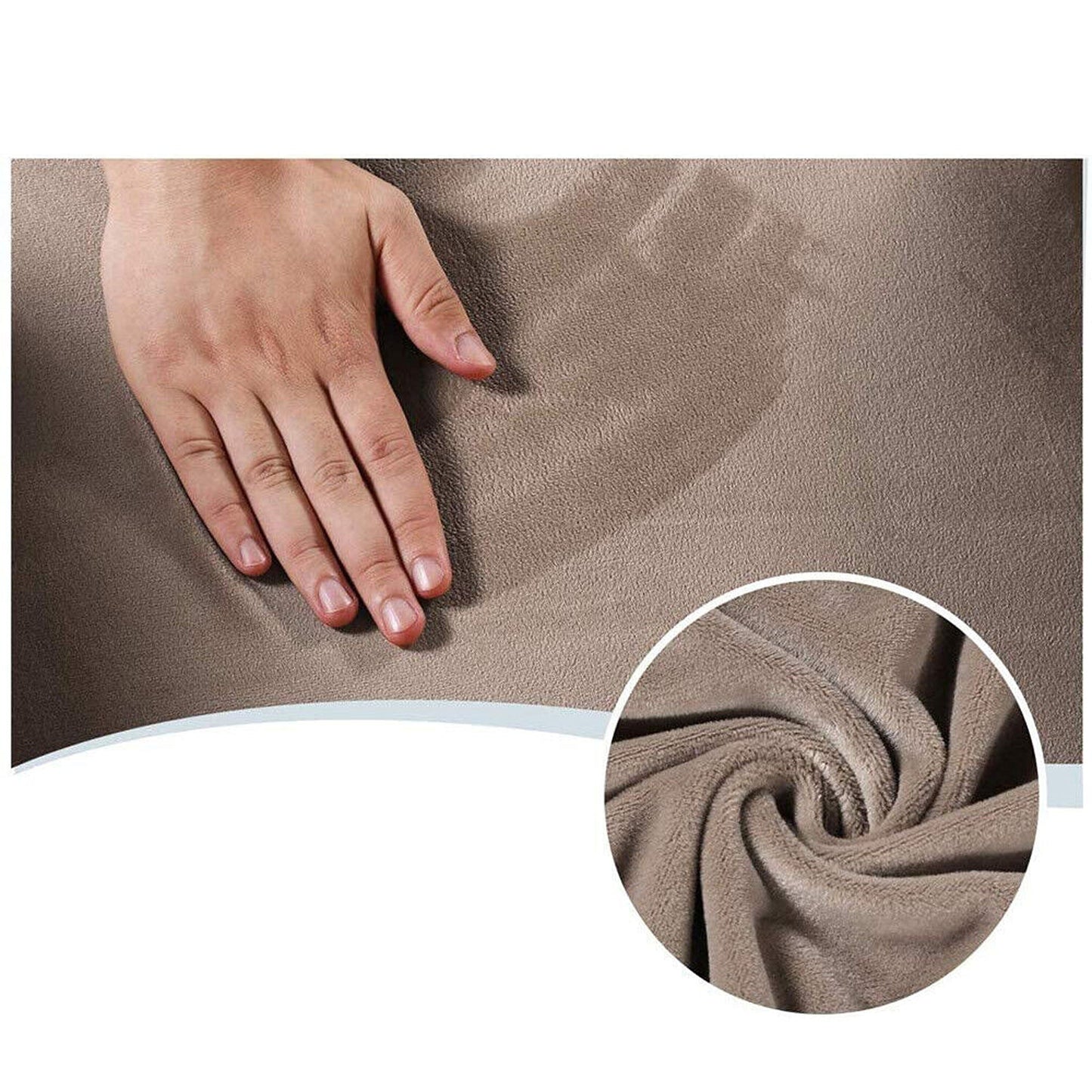 2 Seater Stretch Recliner Sofa Cover Velvet Reclining Couch Slipcovers