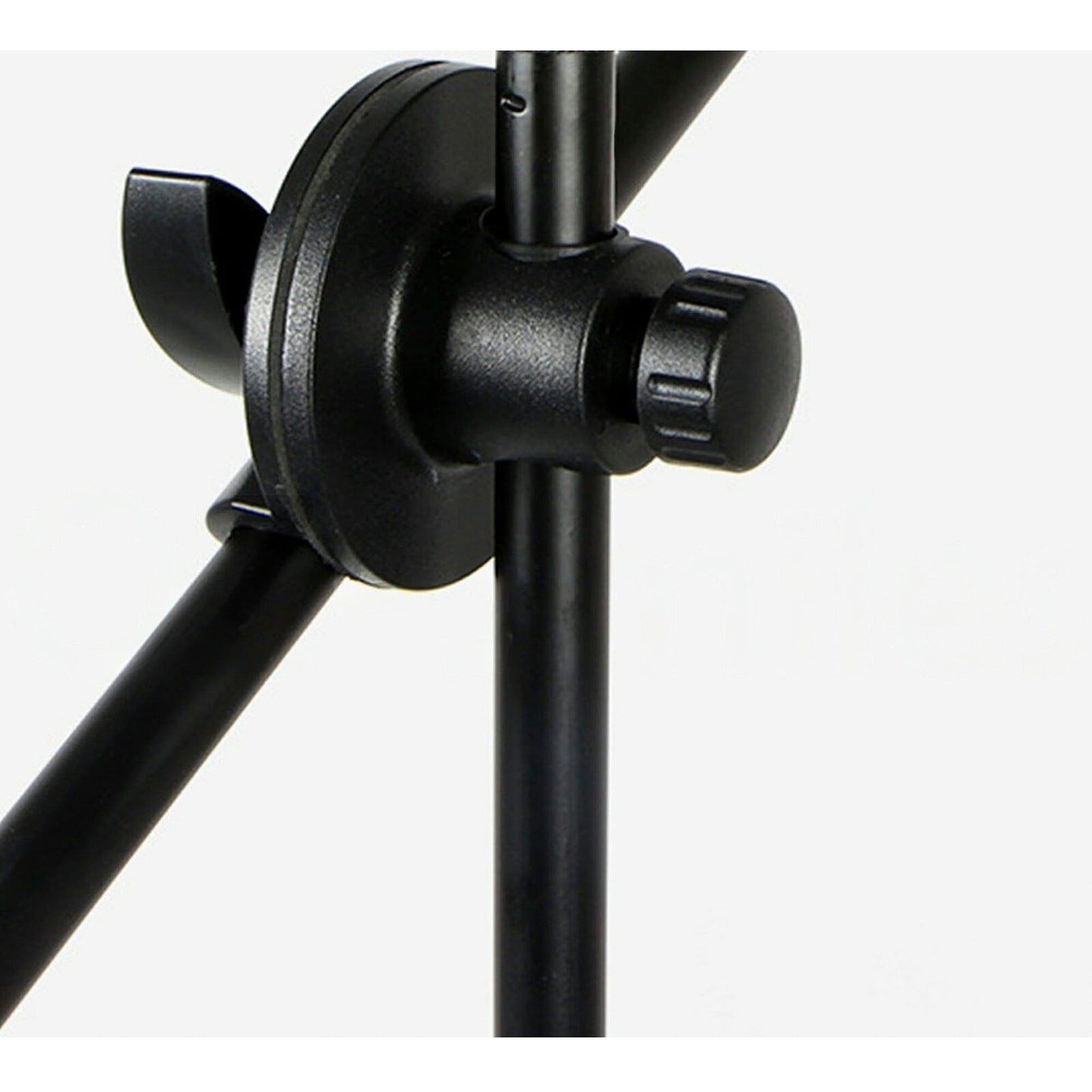 Foldable Adjustable Microphone Stand with Dual Clip Boom Holder