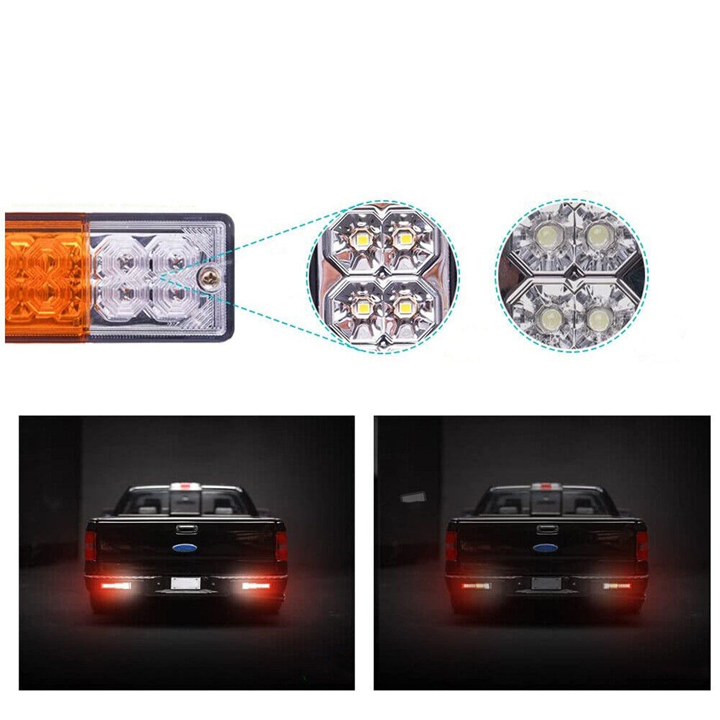 2pcs Tail Lamp LED Trailer Lights Ute Truck Caravan Indicator 12V