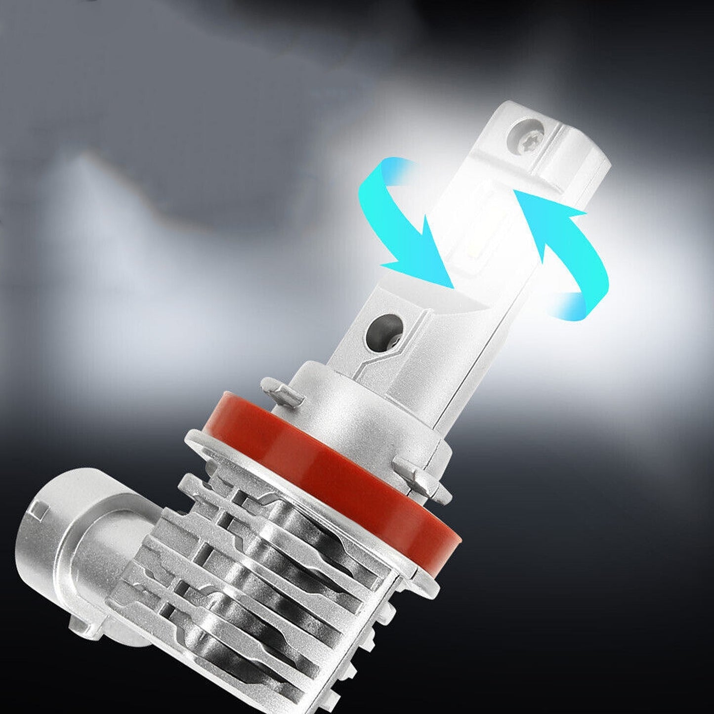 2pcs LED Headlight Conversion Kit H11 H8 H9 Bulbs for Fog and Low Beam 6500K