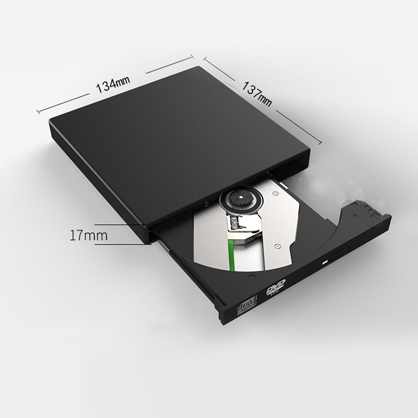 External USB Drive Portable CD RW DVD ROM Burner and Reader