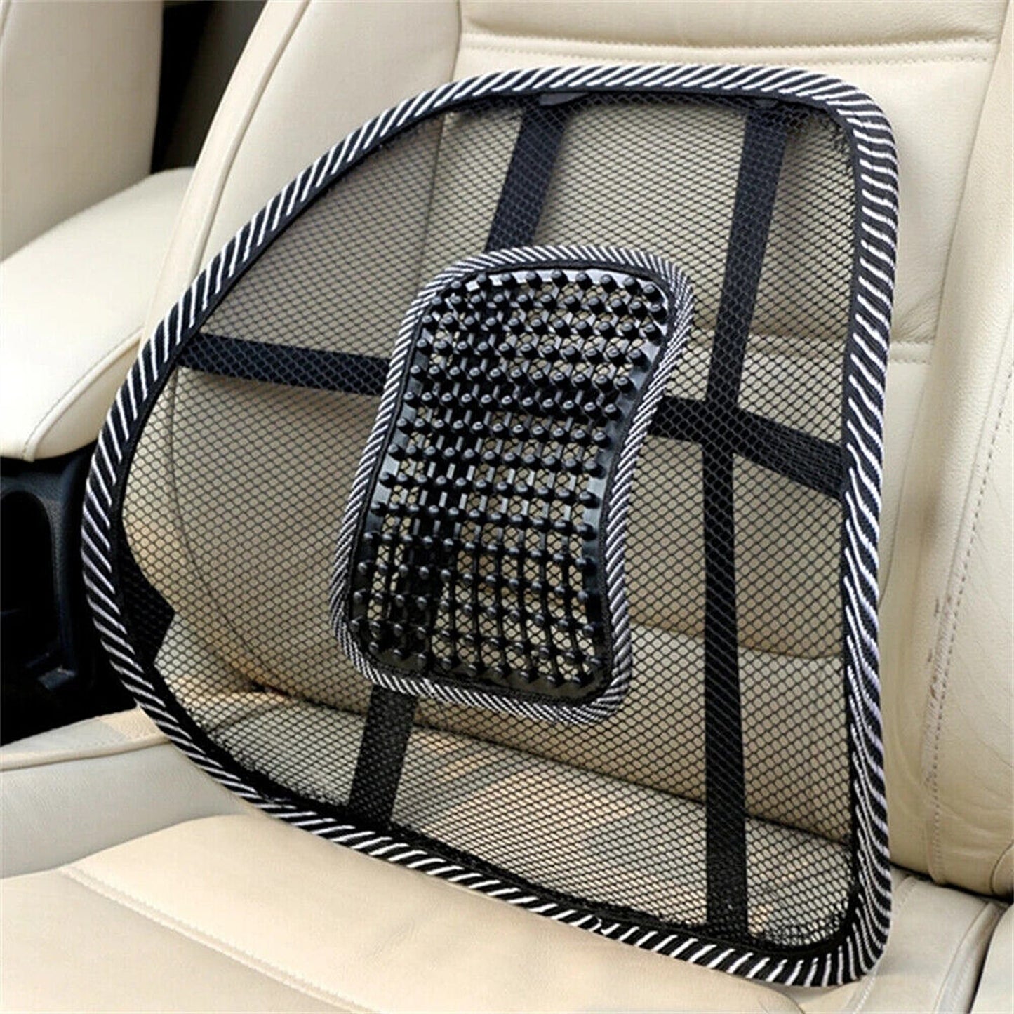 2pcs Mesh Lumbar Support Back Rest for Office Chairs and Car Seats