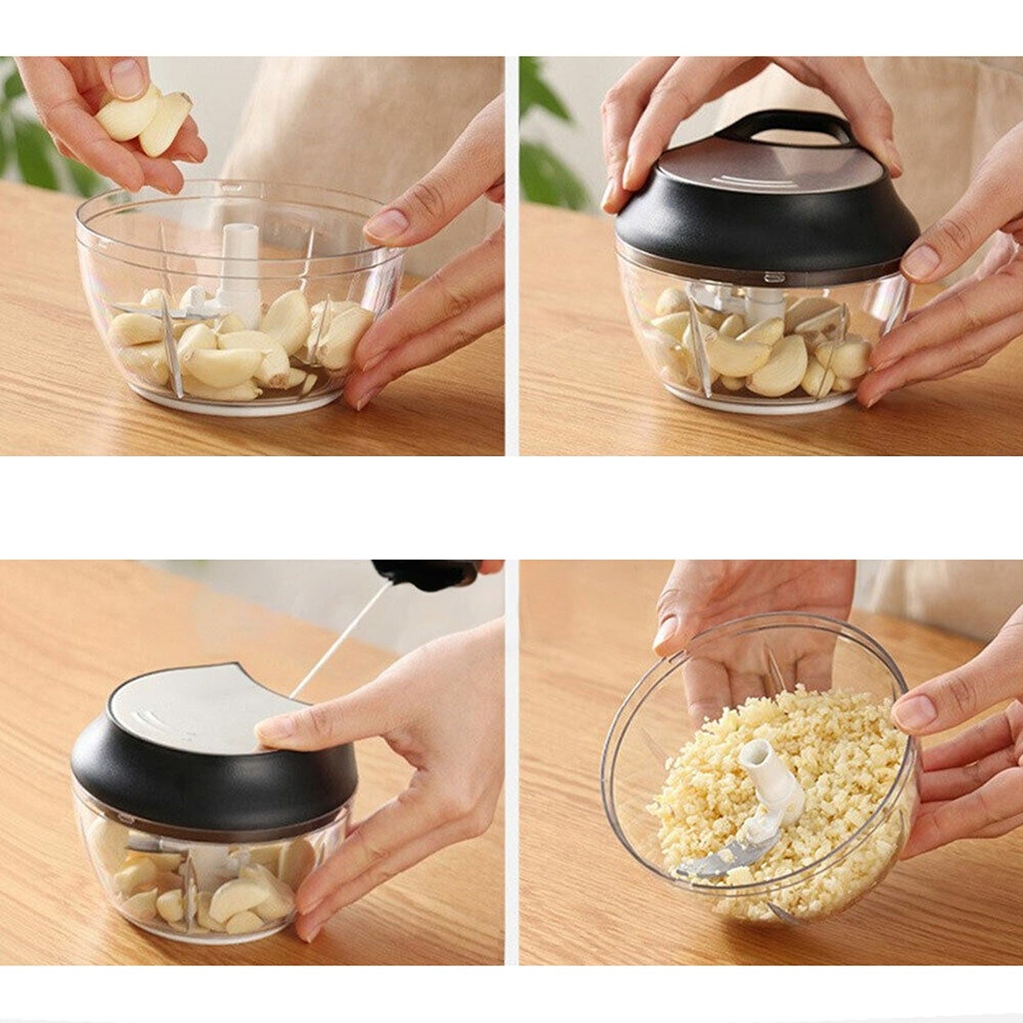 Multi-Function Food Chopper Garlic Onion Vegetable Meat Mincer Blender