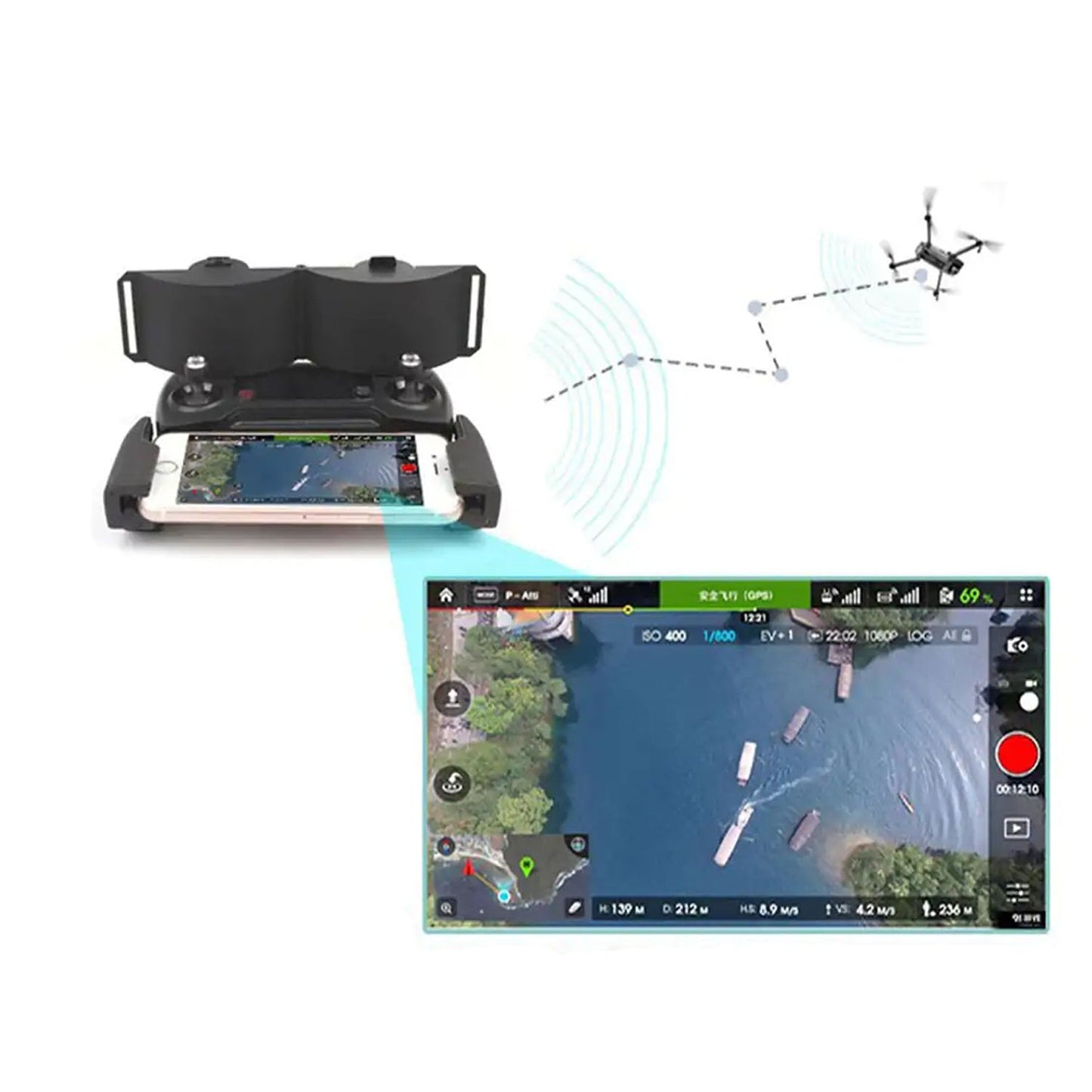 Signal Enhancer Range Extender Antenna for DJI Mavic Mini and Air 2