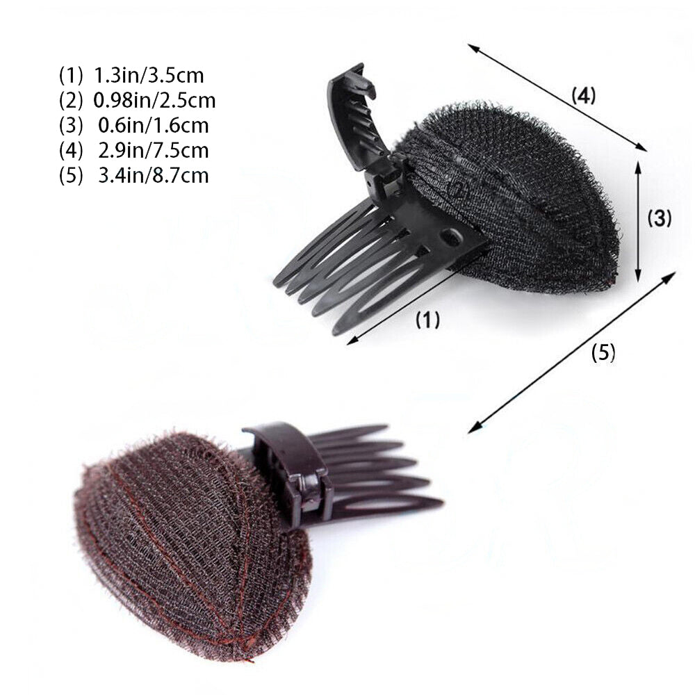 2pcs DIY Invisible Hair Volume Increase Fluffy Puff Sponge Pad Girls