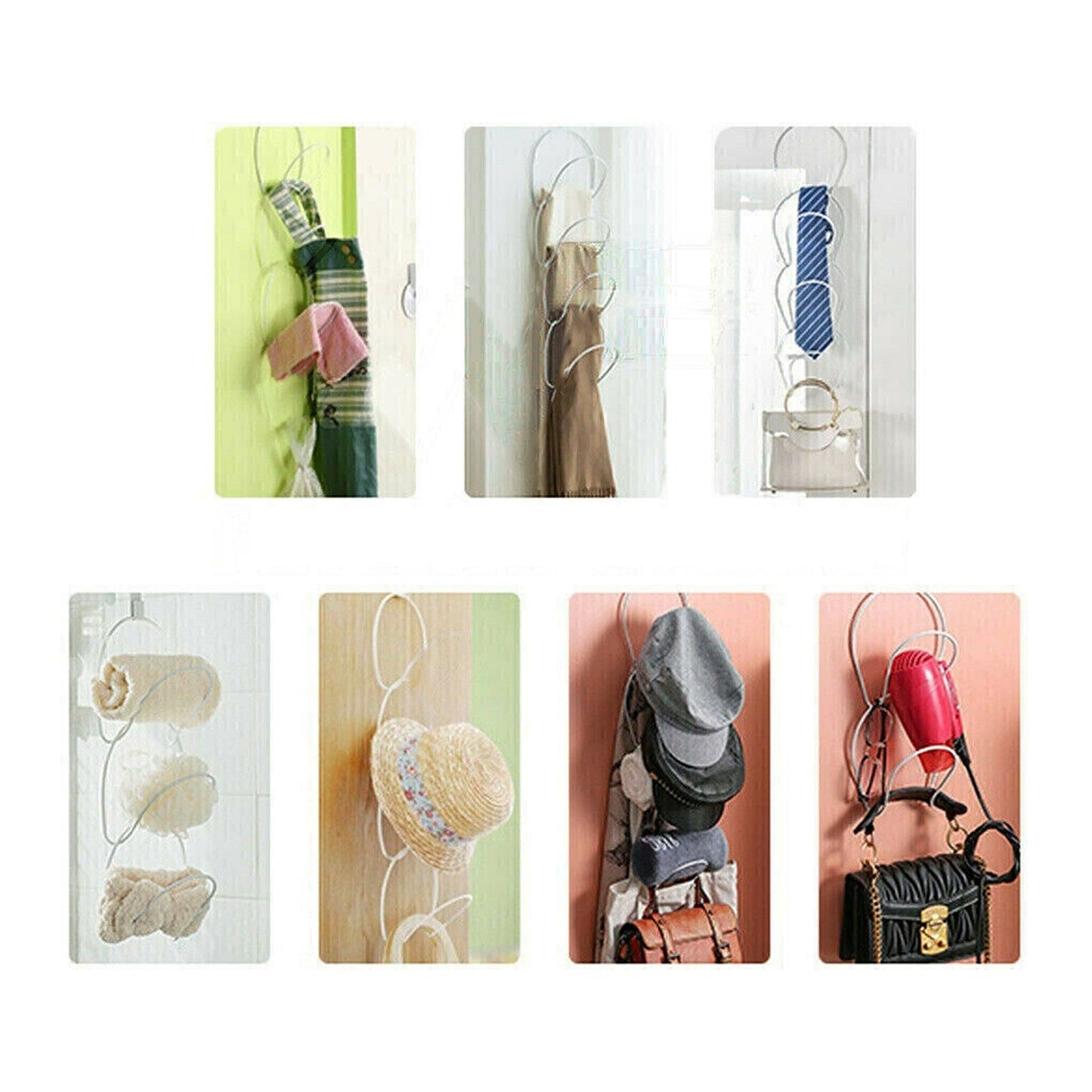 Door Closet Organizer for Hats and Scarves Baseball Cap Rack