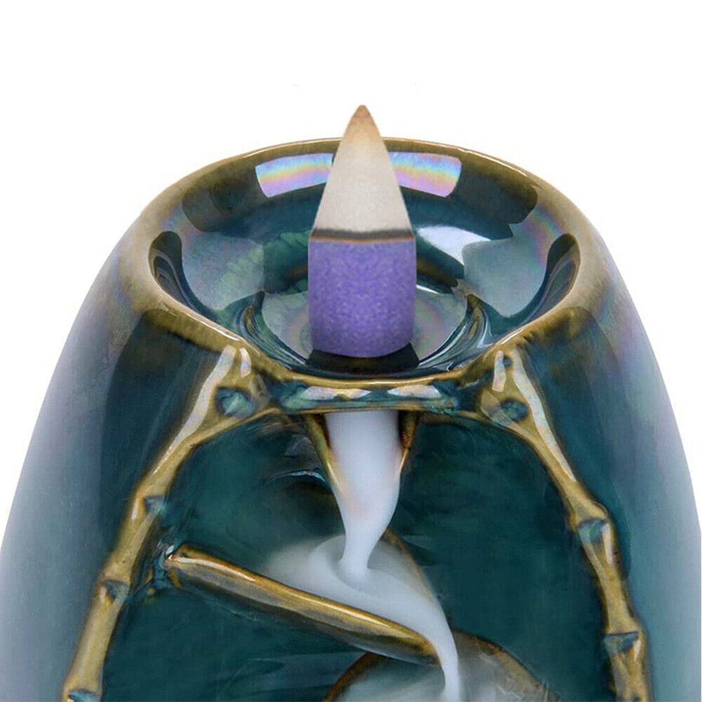 Ceramic Mountain Waterfall Smoke Backflow Incense Burner