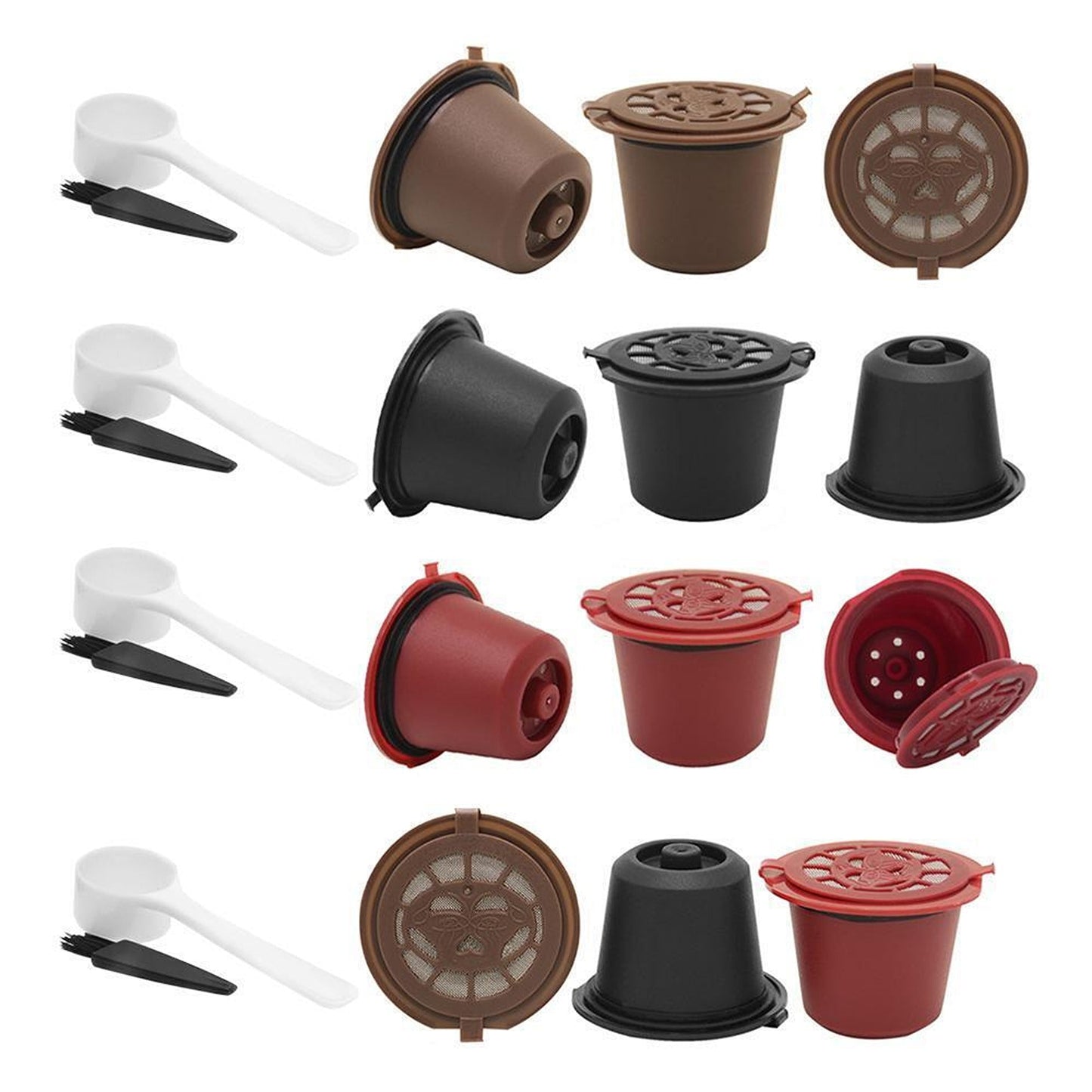 6pcs Coffee Filter Pods Reusable For Nespresso Machine