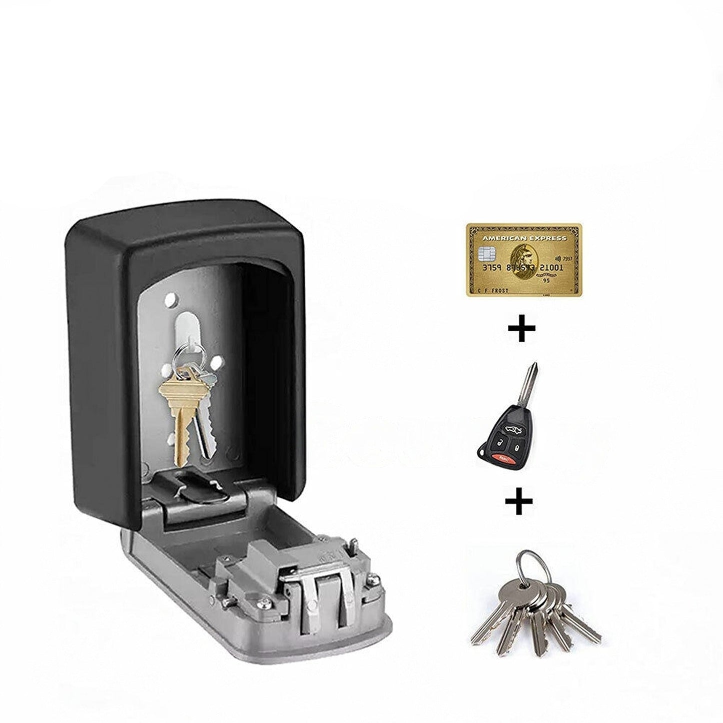 Wall Mounted Secure Key Safe High Security Storage Box 4 Digit