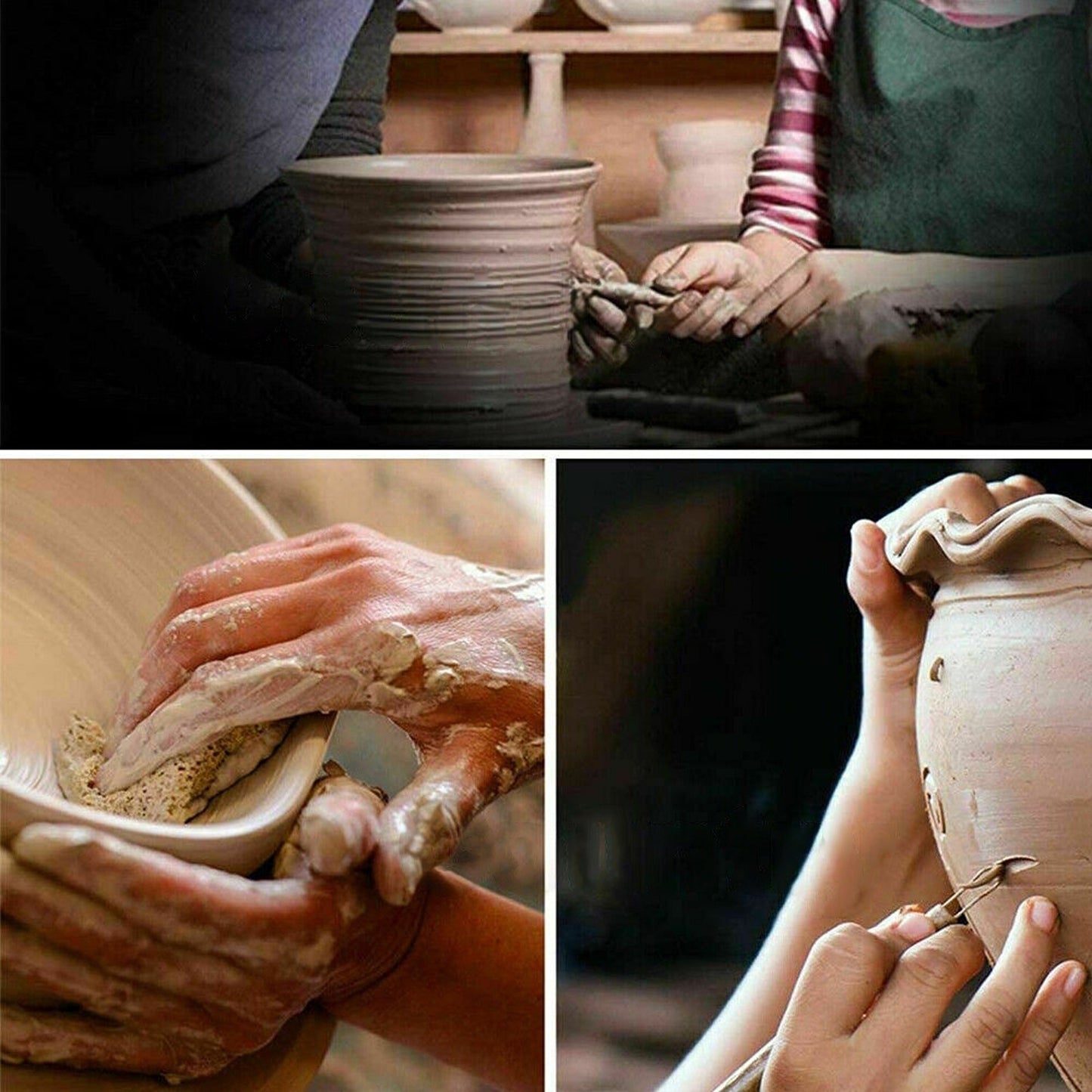 11pcs Pottery Sculpture Tools Clay Carving Set DIY Polymer