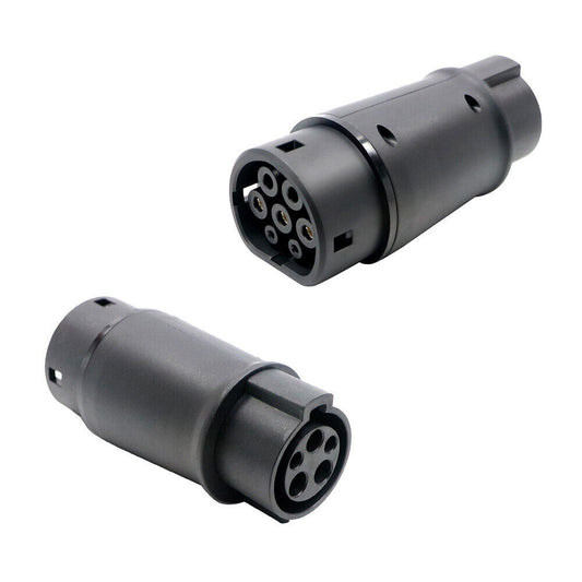 EV Charging Adapter Type 1 to Type 2 Connector Socket 16A/32A