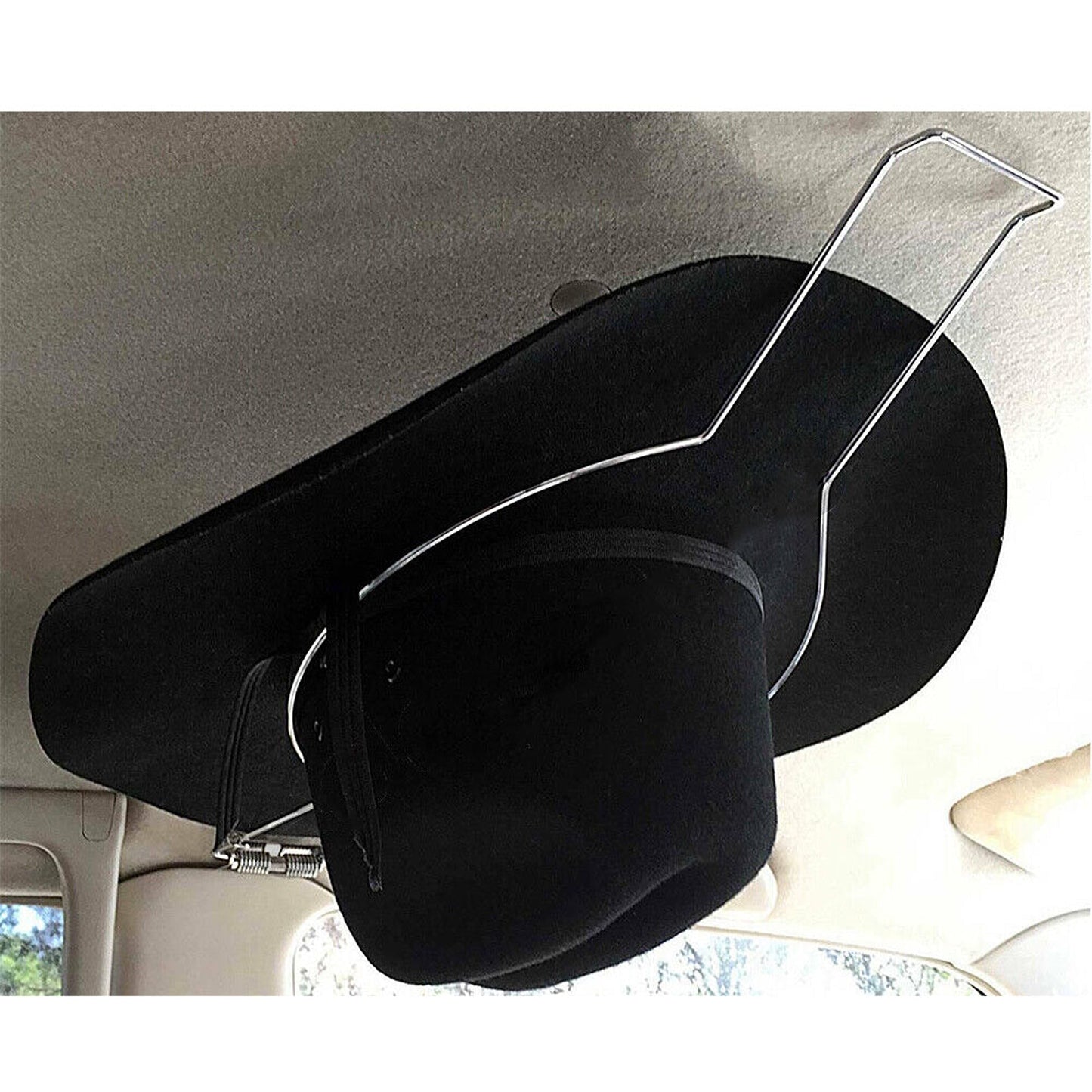 Car and Equestrian Helmet Holder with Spring Load Cover