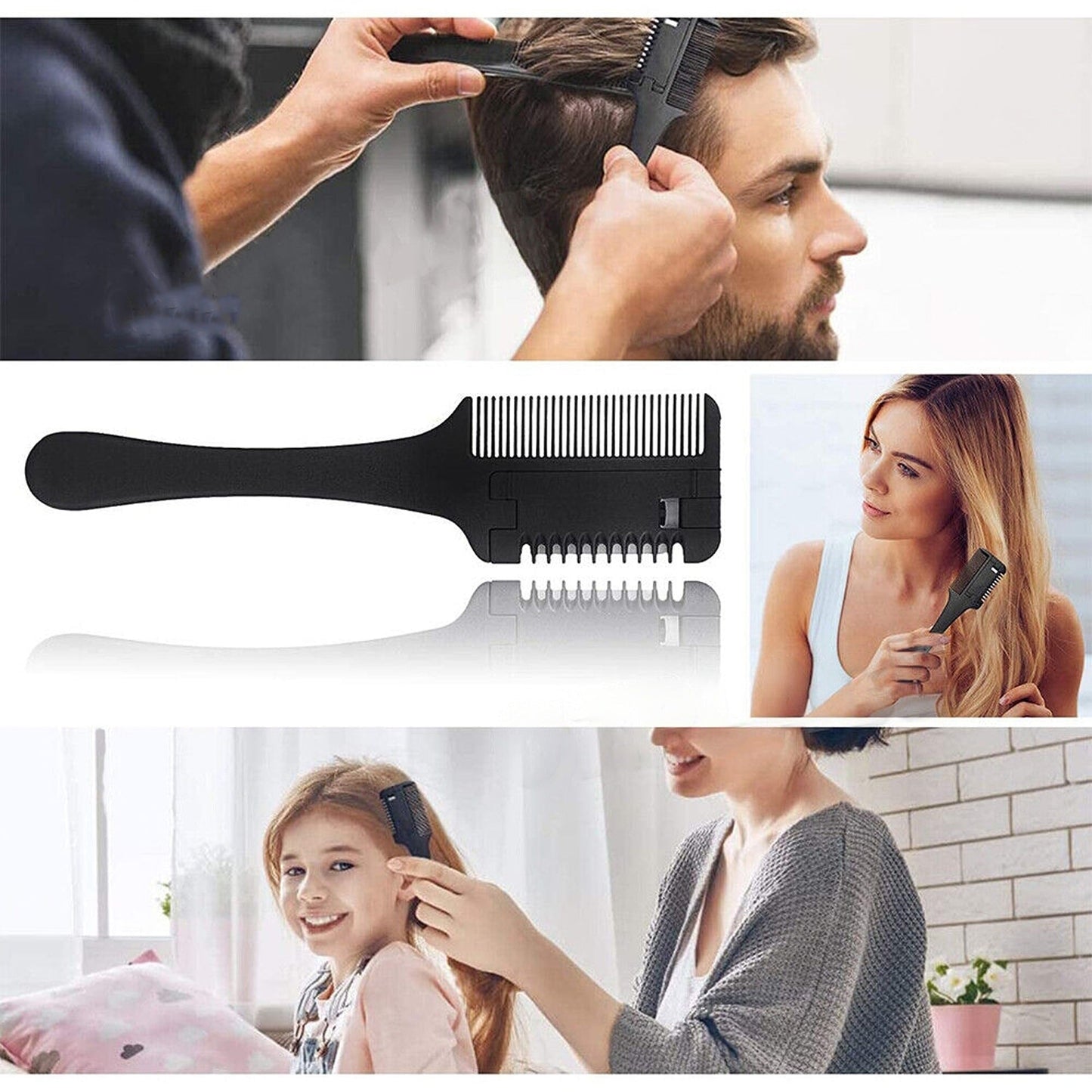 DIY Hair Thinning Trimmer Professional Razor Comb Hairdressers