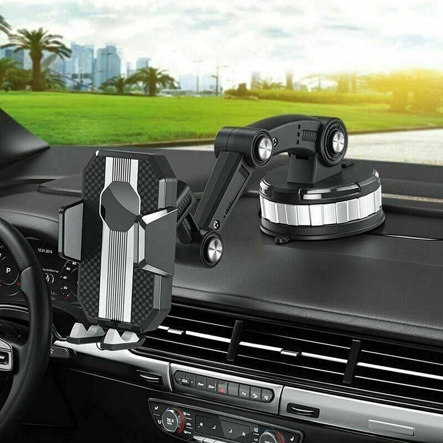 Super Adsorption Car Phone Mount Stackable Center Console Holder
